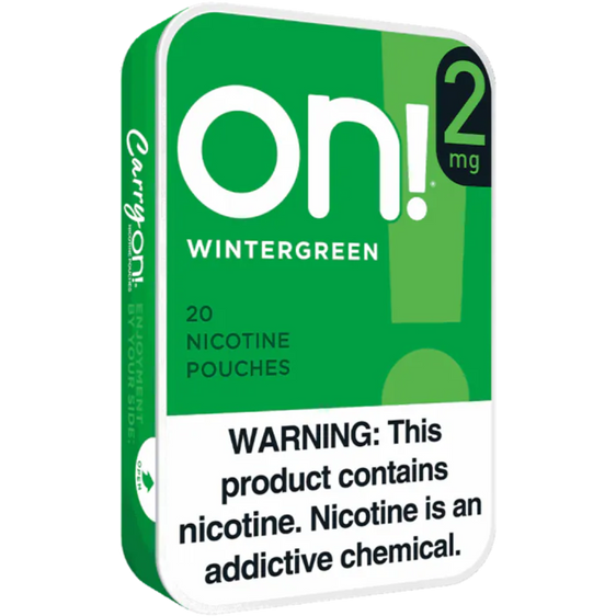 
ON! Wintergreen Nicotine Pouches (5 Pack) - 2mg