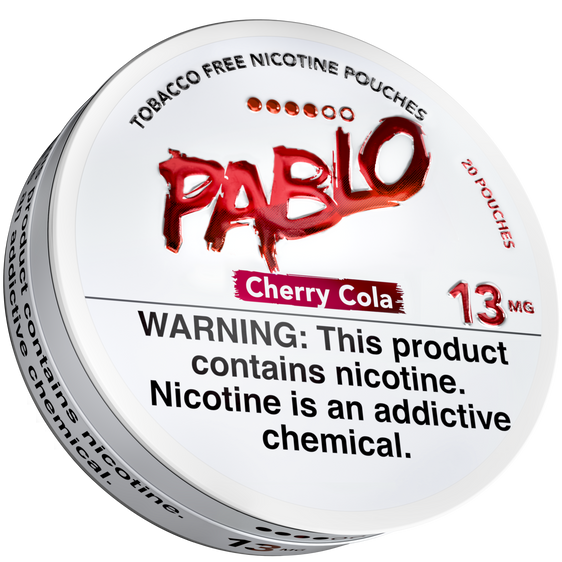 
Pablo US Nicotine Pouches Cherry Cola - 5 Pack - 13mg
