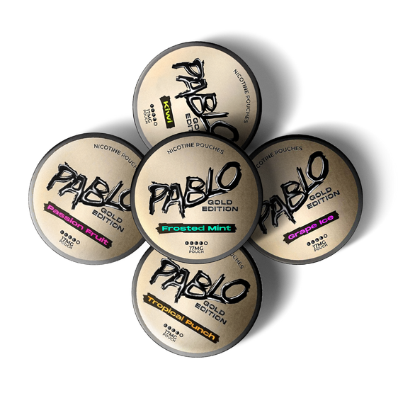 
Pablo Gold Nicotine Pouch Bundle 17mg (5 Pack)