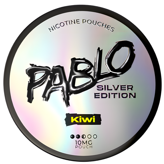 
Pablo Silver Edition Kiwi 10mg Nicotine Pouches (5 Pack)