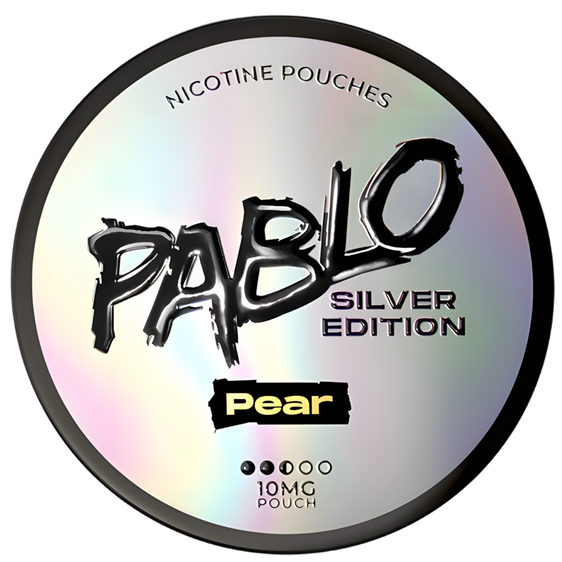 
Pablo Silver Edition Pear 10mg Nicotine Pouches (5 Pack)