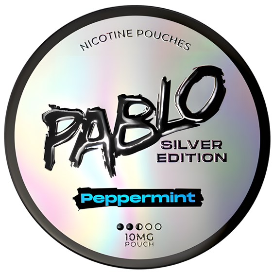 
Pablo Silver Edition Peppermint 10mg Nicotine Pouches (5 Pack)