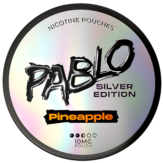 
Pablo Silver Edition Pineapple 10mg Nicotine Pouches (5 Pack)