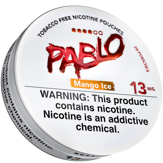 
Pablo Nicotine Pouches Mango Ice - 5 Pack - 13mg