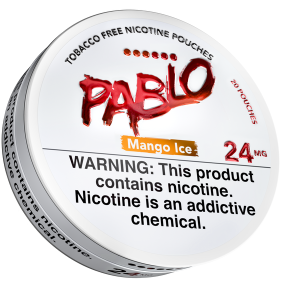 
Pablo Nicotine Pouches Mango Ice - 5 Pack - 24mg