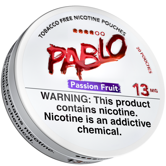 
Pablo Nicotine Pouches Passion Fruit - 5 Pack - 13mg