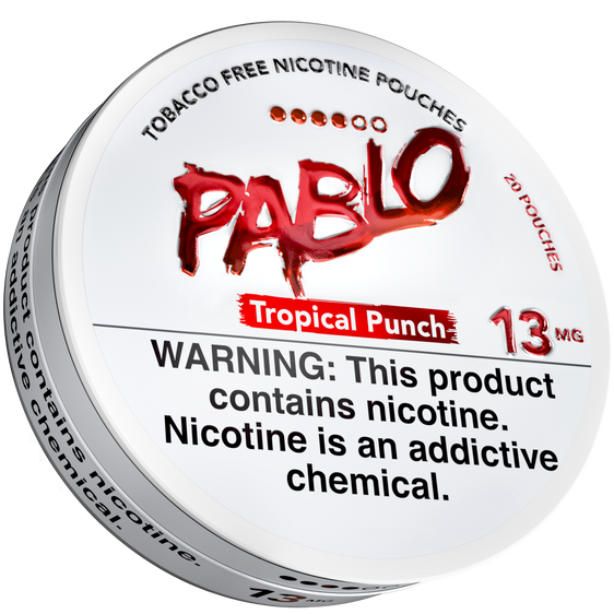 
Pablo Nicotine Pouches Tropical Punch - 5 Pack - 13mg