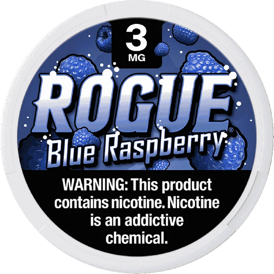 
Rogue Blue Raspberry Nicotine Pouches (5 Pack) - 3mg