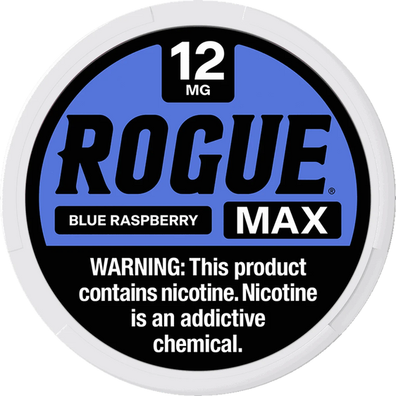 
Rogue MAX Blue Raspberry Nicotine Pouches - 5 Pack