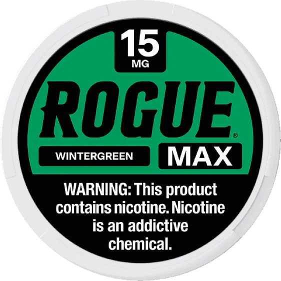 
Rogue MAX Wintergreen Nicotine Pouches - 5 Pack