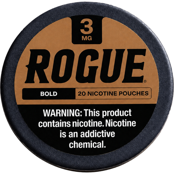 
Rogue Bold Nicotine Pouches (5 Pack) - 3mg