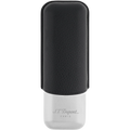 
S.T. Dupont 2-Cigar Leather Case – Black & Chrome