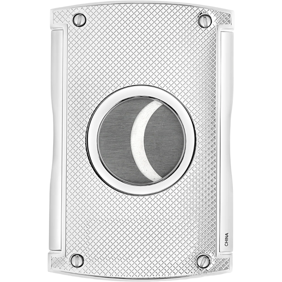 
S.T. Dupont 2-in-1 Cigar Cutter & Stand – Chrome Grid