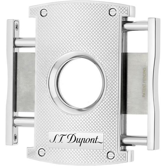 
S.T. Dupont 2-in-1 Cigar Cutter & Stand – Chrome Grid
