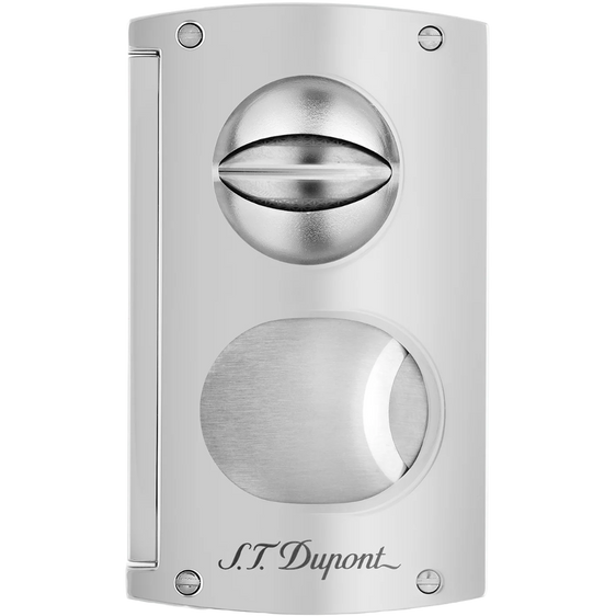 
S.T. Dupont 2-in-1 Dual Blade Cigar Cutter – Chrome