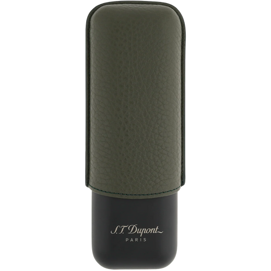 S.T. Dupont Double Cigar Case – Khaki & Matte Black