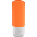 
S.T. Dupont Double Cigar Case – Orange Grained & Chrome
