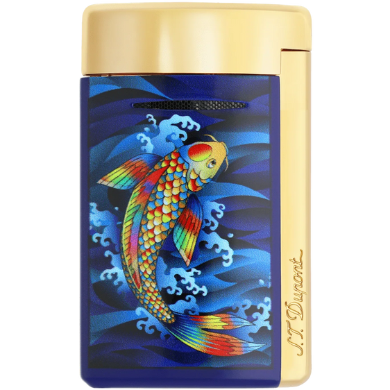 
S.T. Dupont Minijet Lighter – Blue Koi Fish