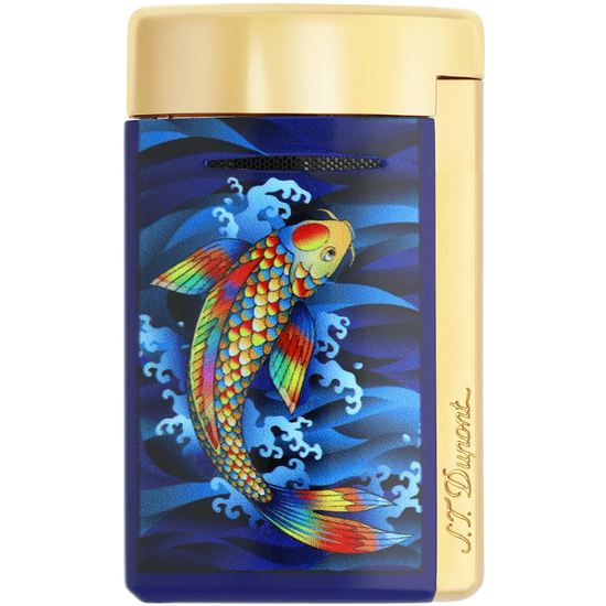 S.T. Dupont Minijet Lighter – Blue Koi Fish