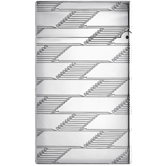 
S.T. Dupont Le Grand Lighter – Monogram 1872 Silver