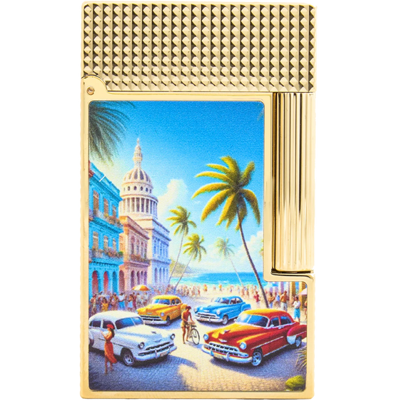 
S.T. Dupont Ligne 2 Cuba Lacquered Lighter – Beach