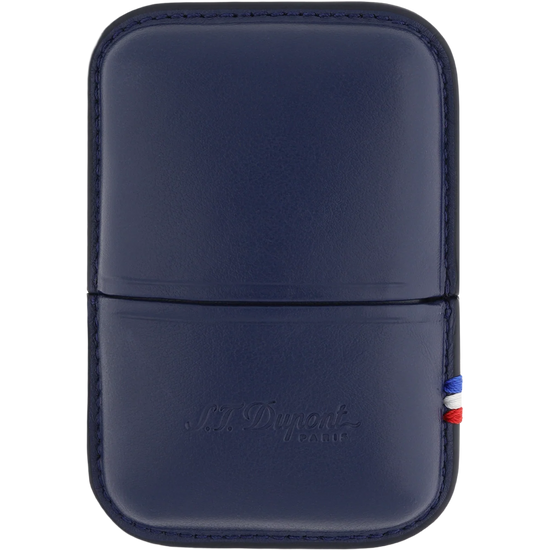 S.T. Dupont Ligne 2 Lighter Case – Dark Blue Leather