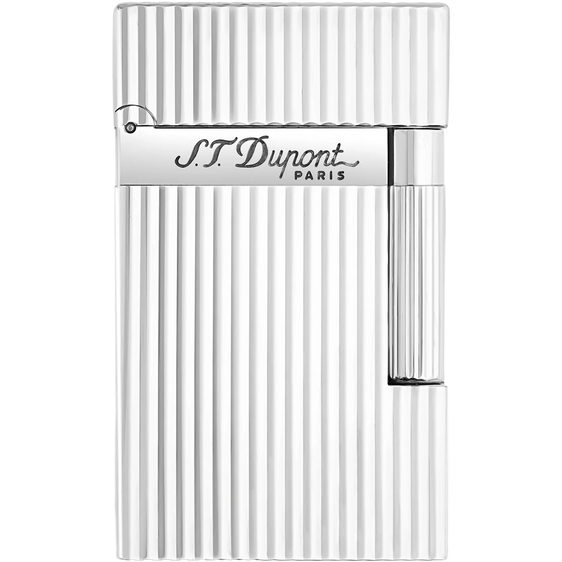 
S.T. Dupont Ligne 2 Lighter – Vertical Guilloche Silver