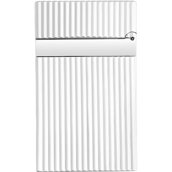 
S.T. Dupont Ligne 2 Lighter – Vertical Guilloche Silver