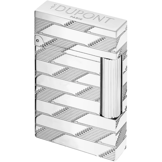 
S.T. Dupont Ligne 2 Lighter – Monogram 1872 Silver