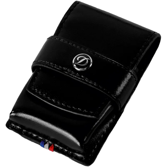 S.T. Dupont Line D Leather Lighter Case – Black