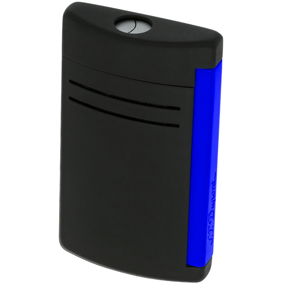 
S.T. Dupont MaxiJet Torch Lighter - Matte Black & Neon Blue