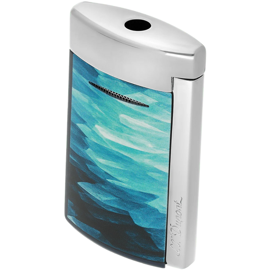 S.T. Dupont Minijet Géode Lacquered Lighter – Blue
