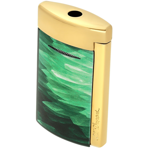 
S.T. Dupont Minijet Géode Lacquered Lighter – Green