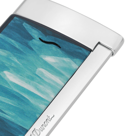 
S.T. Dupont Slim 7 Géode Lacquered Lighter – Blue
