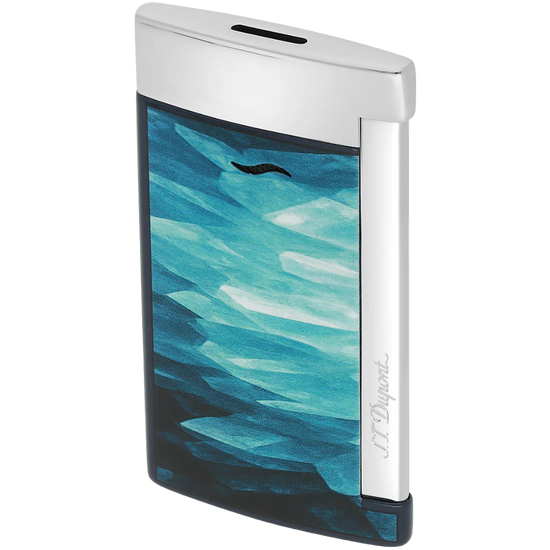 S.T. Dupont Slim 7 Géode Lacquered Lighter – Blue