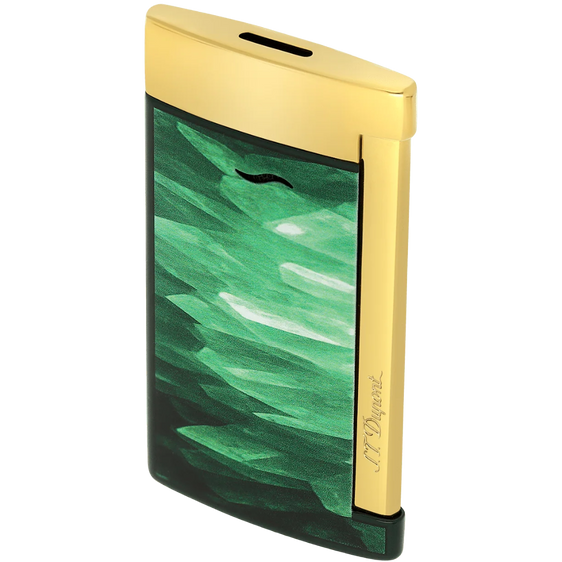 
S.T. Dupont Slim 7 Géode Lacquered Lighter – Green