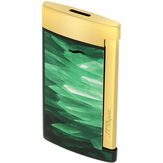 S.T. Dupont Slim 7 Géode Lacquered Lighter – Green