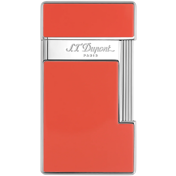 
S.T. Dupont Slimmy Lighter – Coral & Chrome