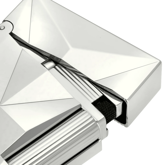 
S.T. Dupont Small Ligne 2 Lighter – Fire X Silver