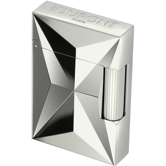 S.T. Dupont Small Ligne 2 Lighter – Fire X Silver
