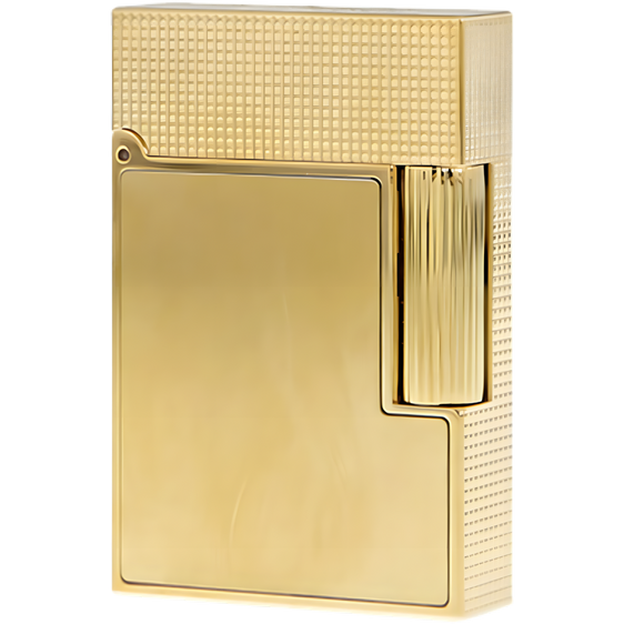 
S.T. Dupont Small Ligne 2 Lighter – Brushed Yellow Gold