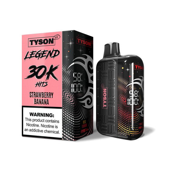 
Tyson 2.0 Legend 30,000 Puffs Disposable Vape - Strawberry Banana
