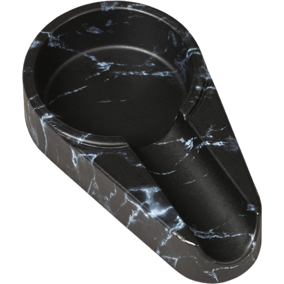 
Lotus Single Stick Melamine Ashtray - Black Marble