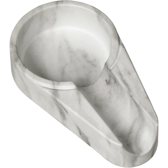 
Lotus Single Stick Melamine Ashtray - White Marble