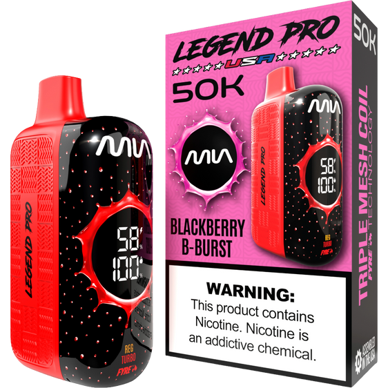 
MIA Legend Pro 50K Puffs Disposable Vape - Blackberry B-Burst