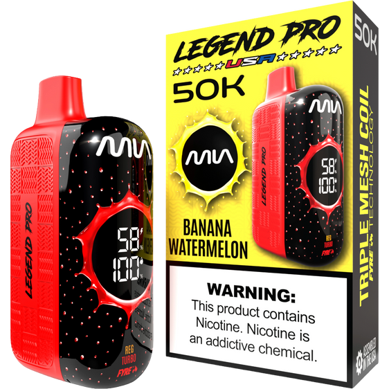
MIA Legend Pro 50K Puffs Disposable Vape - Banana Watermelon