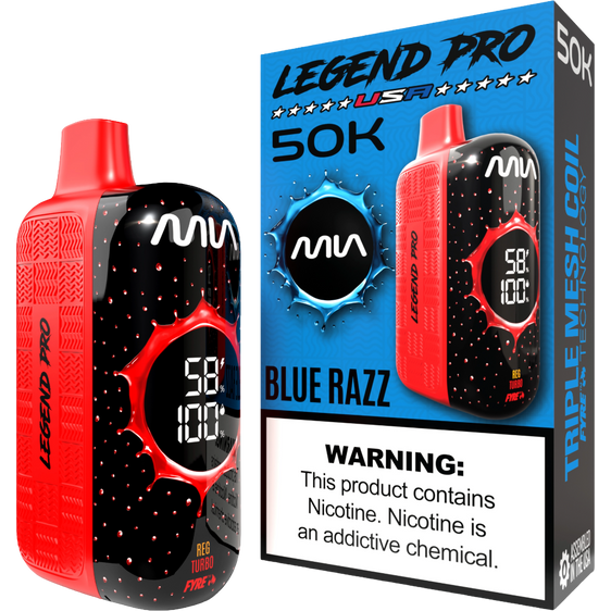 
Tyson 2.0 Legend Pro 50K Puffs Disposable Vape - Blue Razz