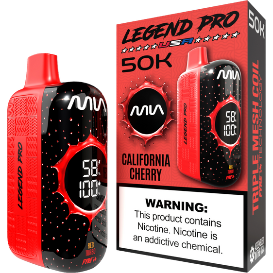 
MIA Legend Pro 50K Puffs Disposable Vape - California Cherry