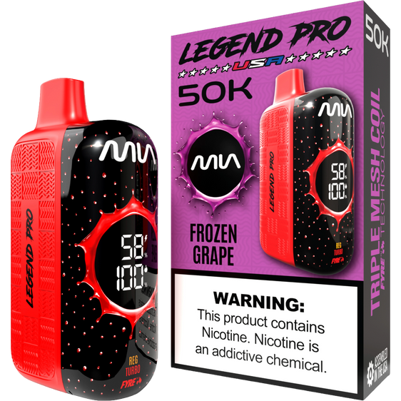 
MIA Legend Pro 50K Puffs Disposable Vape - Frozen Grape