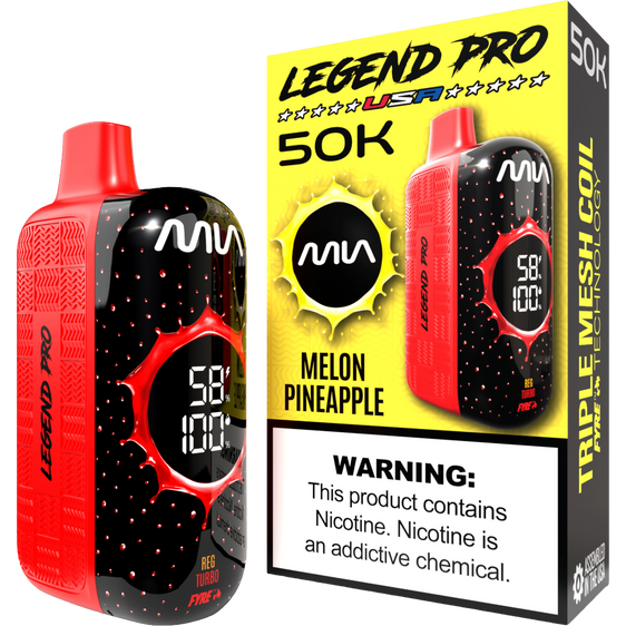 
MIA Legend Pro 50K Puffs Disposable Vape - Melon Pineapple